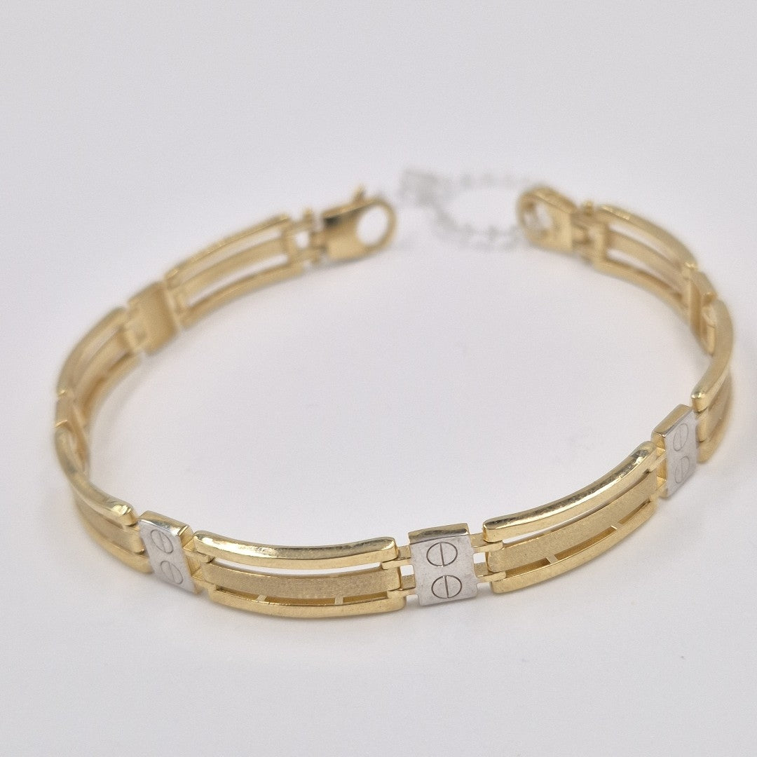 PULSERAS CABALLERO ORO 10K 10.8 (NUEVO)