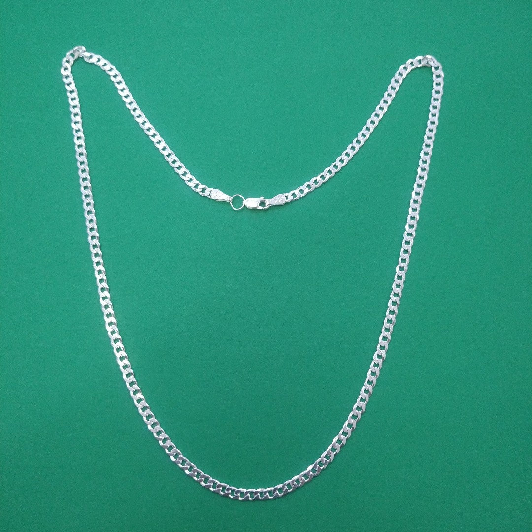 CADENA BARBADA PLATA .925 12.6G (NUEVO)