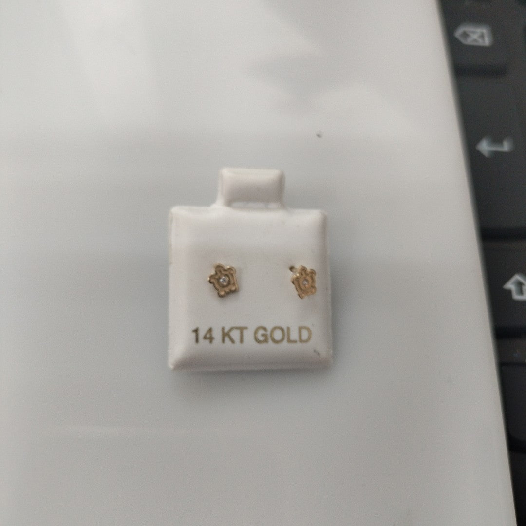 BROQUELES ORO 14K 1 (NUEVO)