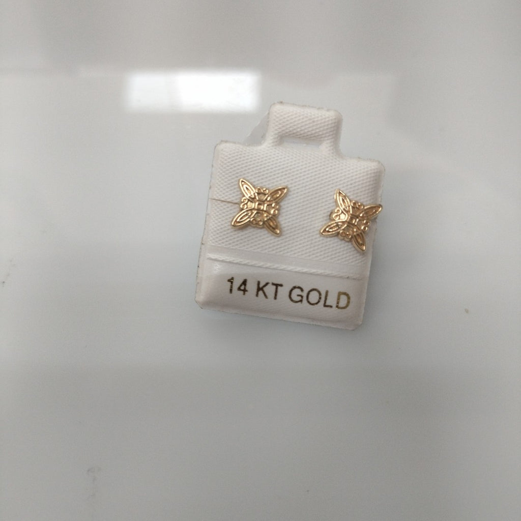 BROQUELES ORO 14K 1 (NUEVO)