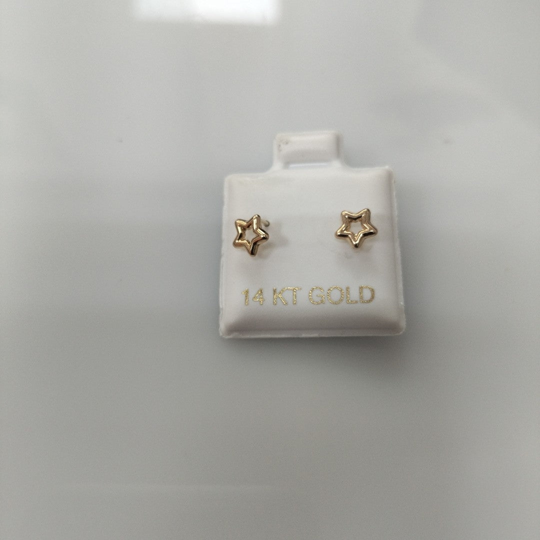 BROQUELES ORO 14K 1 (NUEVO)