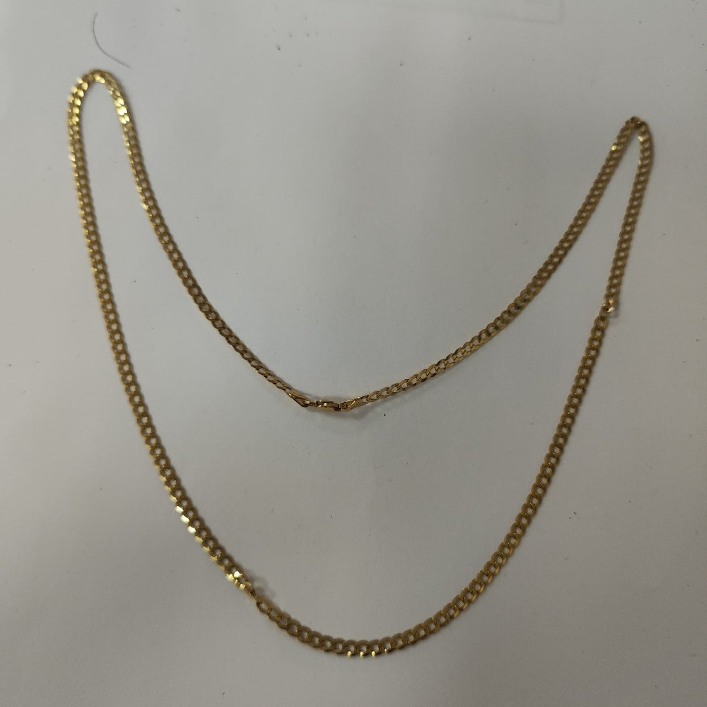 CADENAS BARBADA AMARILLA ORO 14K 7.4 (NUEVO)