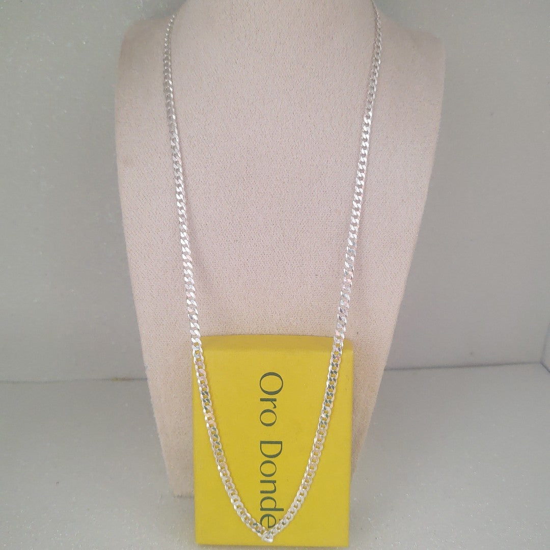 CADENA BARBADA PLATA .925 13.2G (NUEVO)