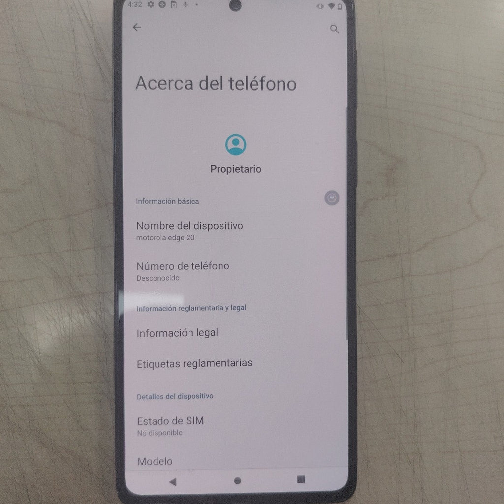 CELULAR MOTOROLA EDGE 20 XT2143-1 128 GB 6 GB RAM (SEMINUEVO)