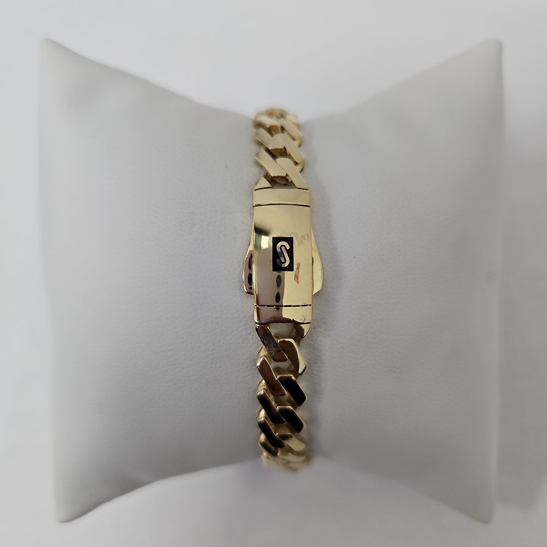 PULSERA MONACO ORO 14K 9 (NUEVO)
