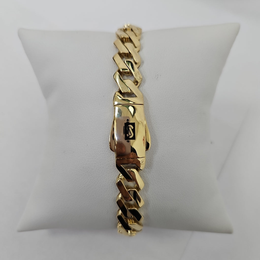 PULSERA CABALLERO MONACO ORO 14K 13.1 (NUEVO)