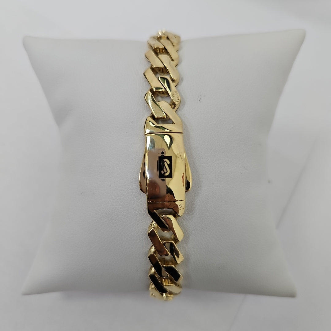 PULSERA CABALLERO MONACO ORO 14K 13.1 (NUEVO)