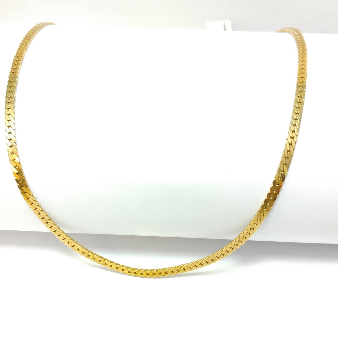 K1 12,90 GRMS 14 K ESPECIFICACIONES COMPLEMENTARIAS GARGANTILLA PLANCHA 14K APT (SEMINUEVO)