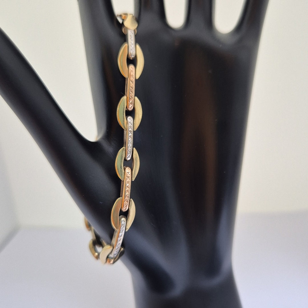 K1 7,40 GRMS 10 K ESPECIFICACIONES COMPLEMENTARIAS PULSERA HECHURA ESPECIAL, ORO (SEMINUEVO)