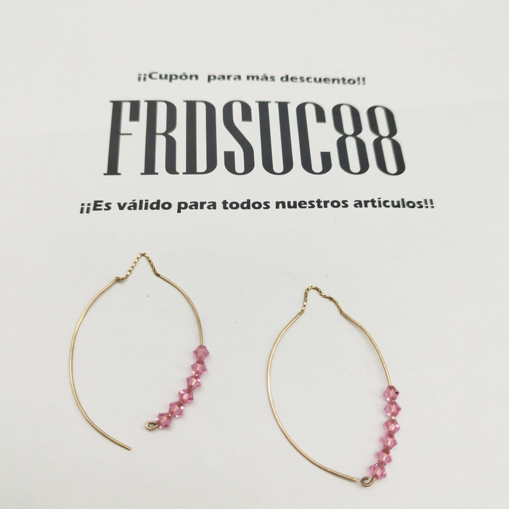 K1 1,90 GRMS 10 K ESPECIFICACIONES COMPLEMENTARIAS ARETES PAR CON PIEDRAS DE COLO (SEMINUEVO)