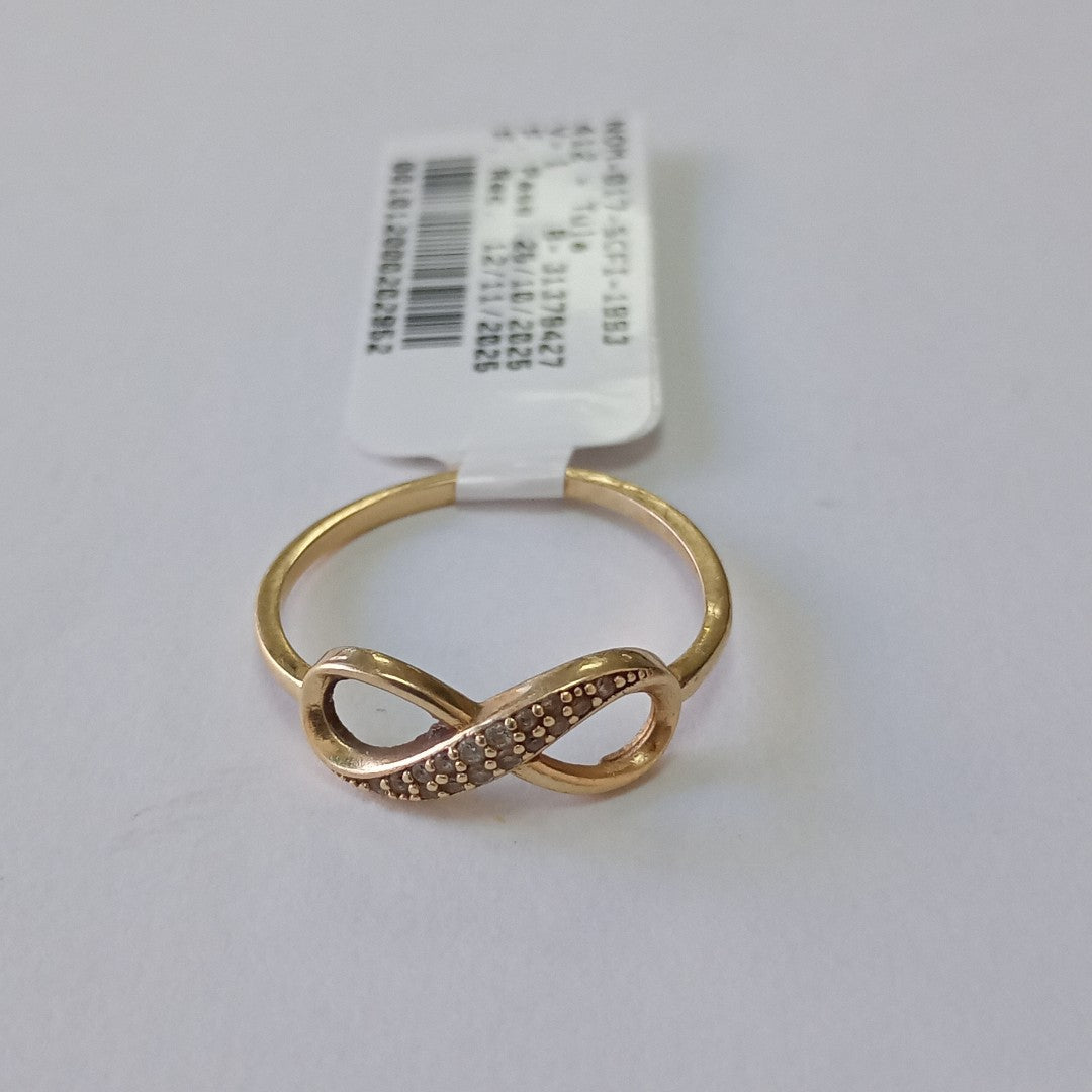 K1 1,40 GRMS 14 K ESPECIFICACIONES COMPLEMENTARIAS ANILLITO VENDIBLE DE INFINITO (SEMINUEVO)