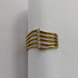 10012ANI72590A826 FRD10 ANILLOS DAMA ORO 10K 4.1GRS (NUEVO)