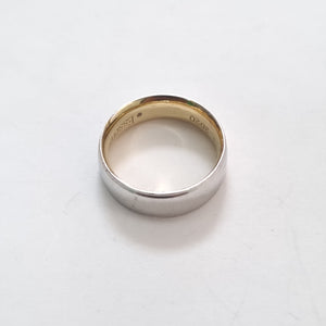 ARGOLLA. ORO, ORO BLANCO. 14 K 3.8 GRMS (SEMINUEVO)