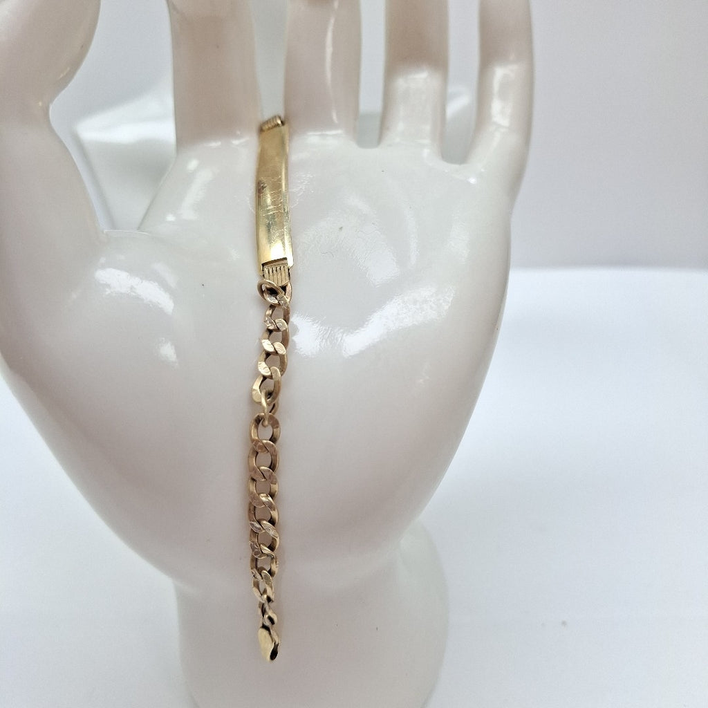 K1 5,40 GRMS 14 K ESPECIFICACIONES COMPLEMENTARIAS ESCLAVA TEJIDO ESLABONES (SEMINUEVO)