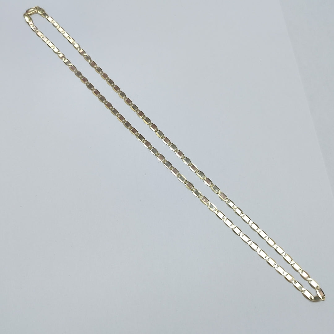 CADENAS VALENTINA/ESPEJO ORO 14K 10 (NUEVO)