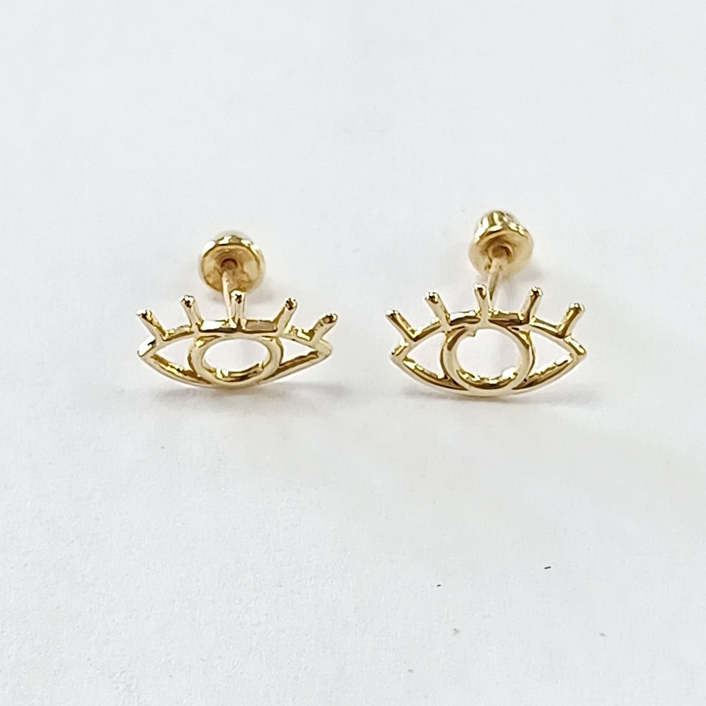 BROQUELES ORO 14K 1 (NUEVO)