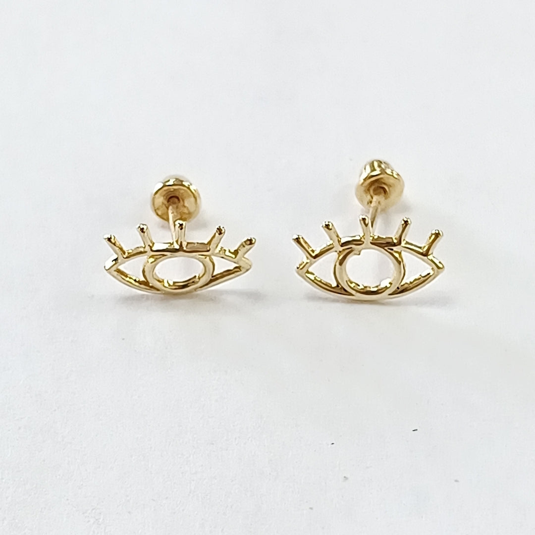 BROQUELES ORO 14K 1 (NUEVO)