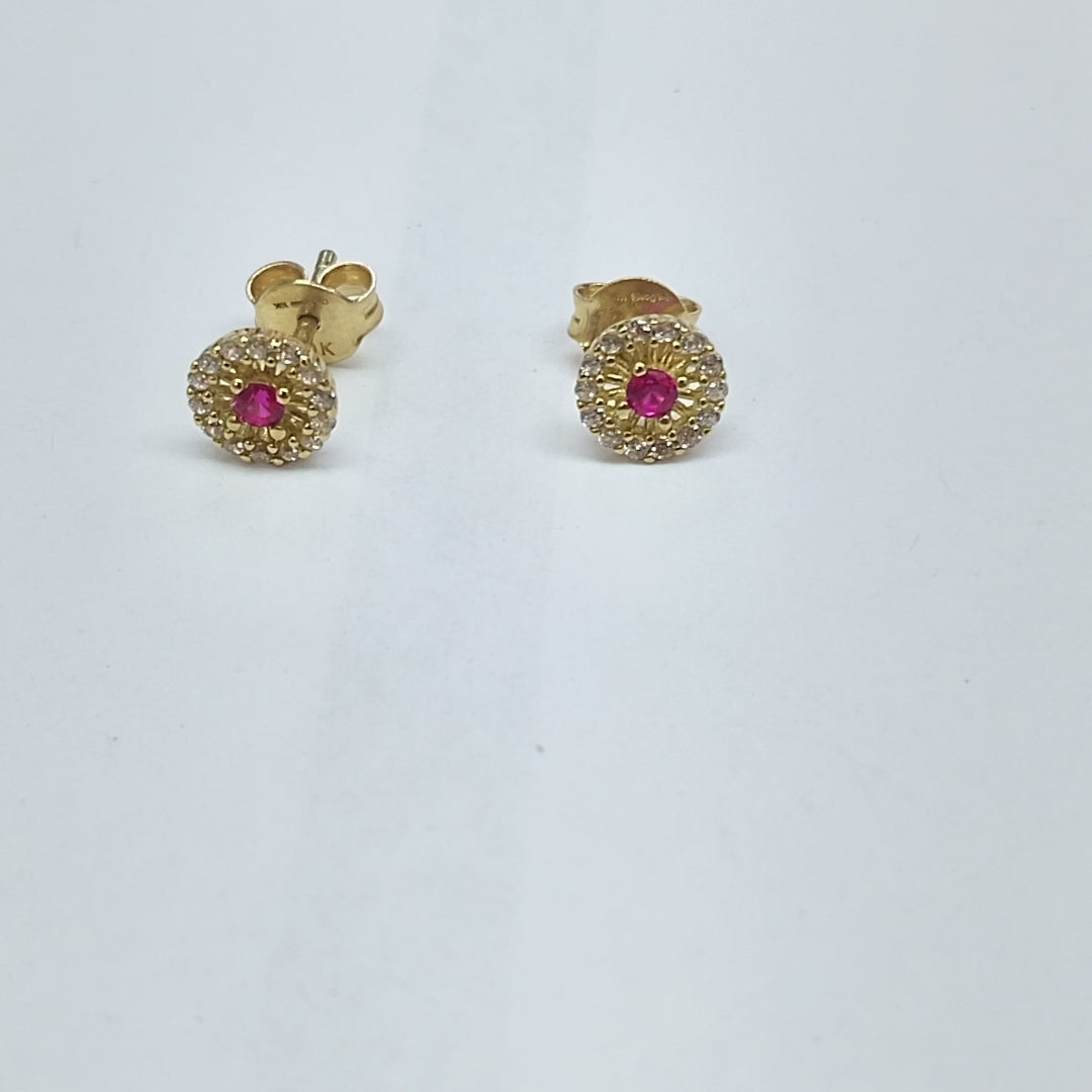 BROQUELES ORO 10K 1 (NUEVO)