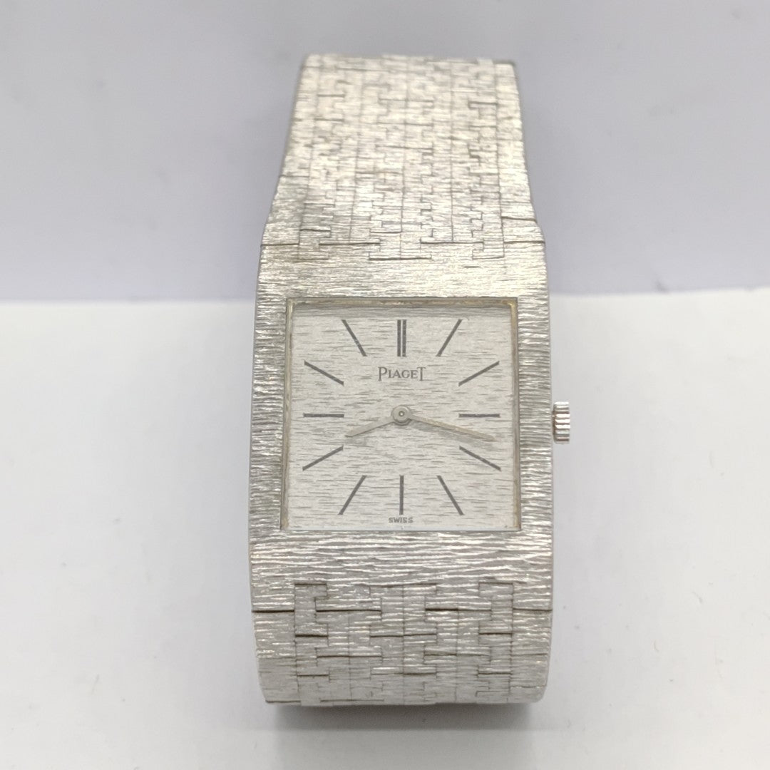 RELOJ CAJA Y PULSO ORO. ORO BLANCO. 18 K 90 GRMS (SEMINUEVO)