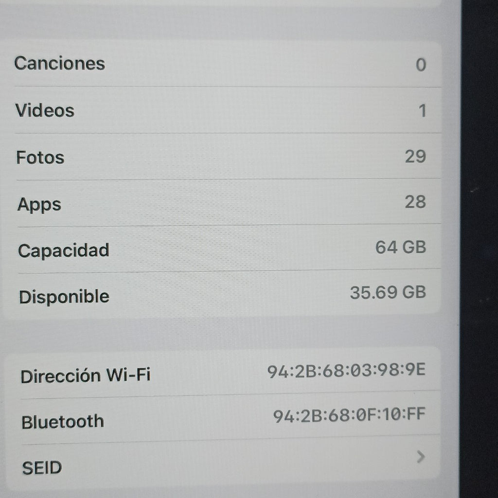 TABLETA APPLE IPAD 10 A2696 64 GB 4 GB RAM (SEMINUEVO)