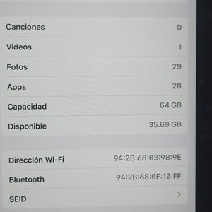 TABLETA APPLE IPAD 10 A2696 64 GB 4 GB RAM (SEMINUEVO)