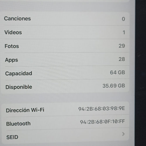 TABLETA APPLE IPAD 10 A2696 64 GB 4 GB RAM (SEMINUEVO)