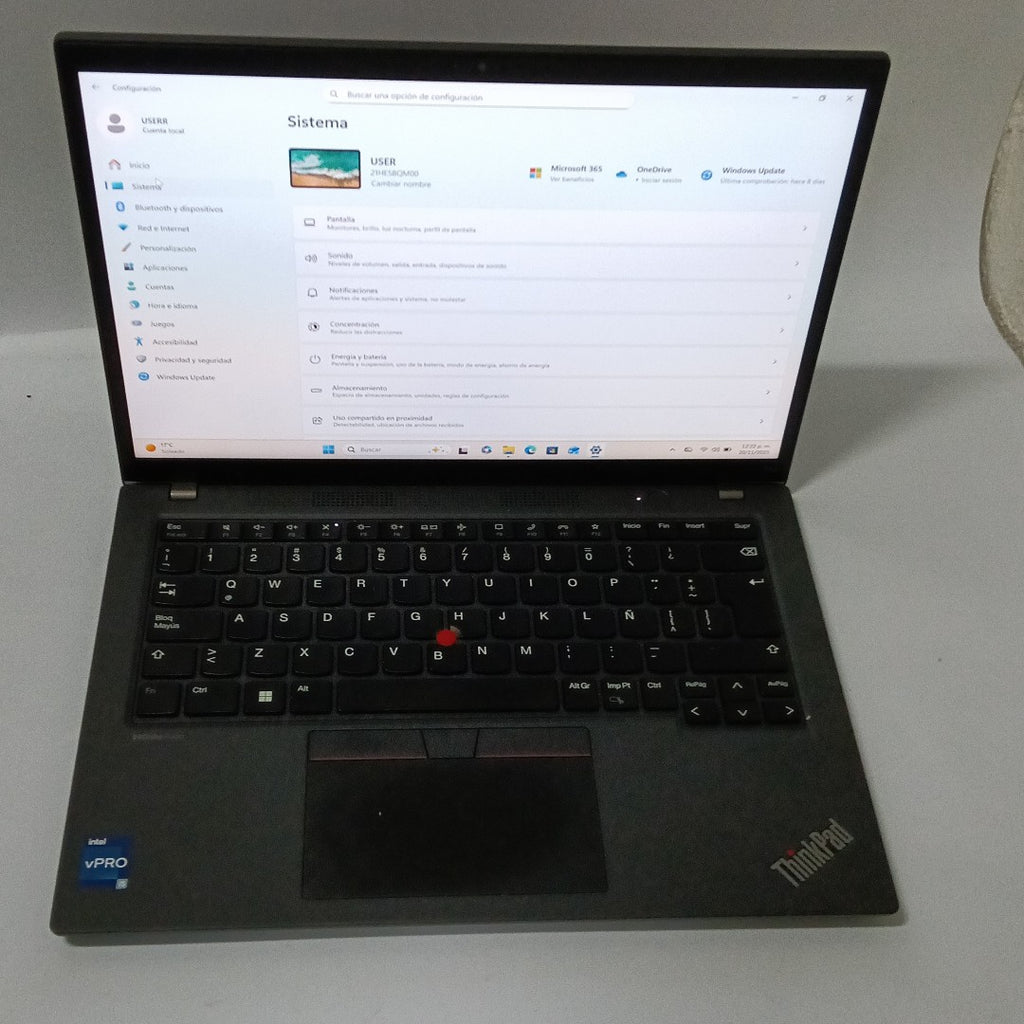 LAPTOP LENOVO THINKPAD T14 GEN 4 (2024) 512 GB SSD 16 GB RAM (SEMINUEVO)