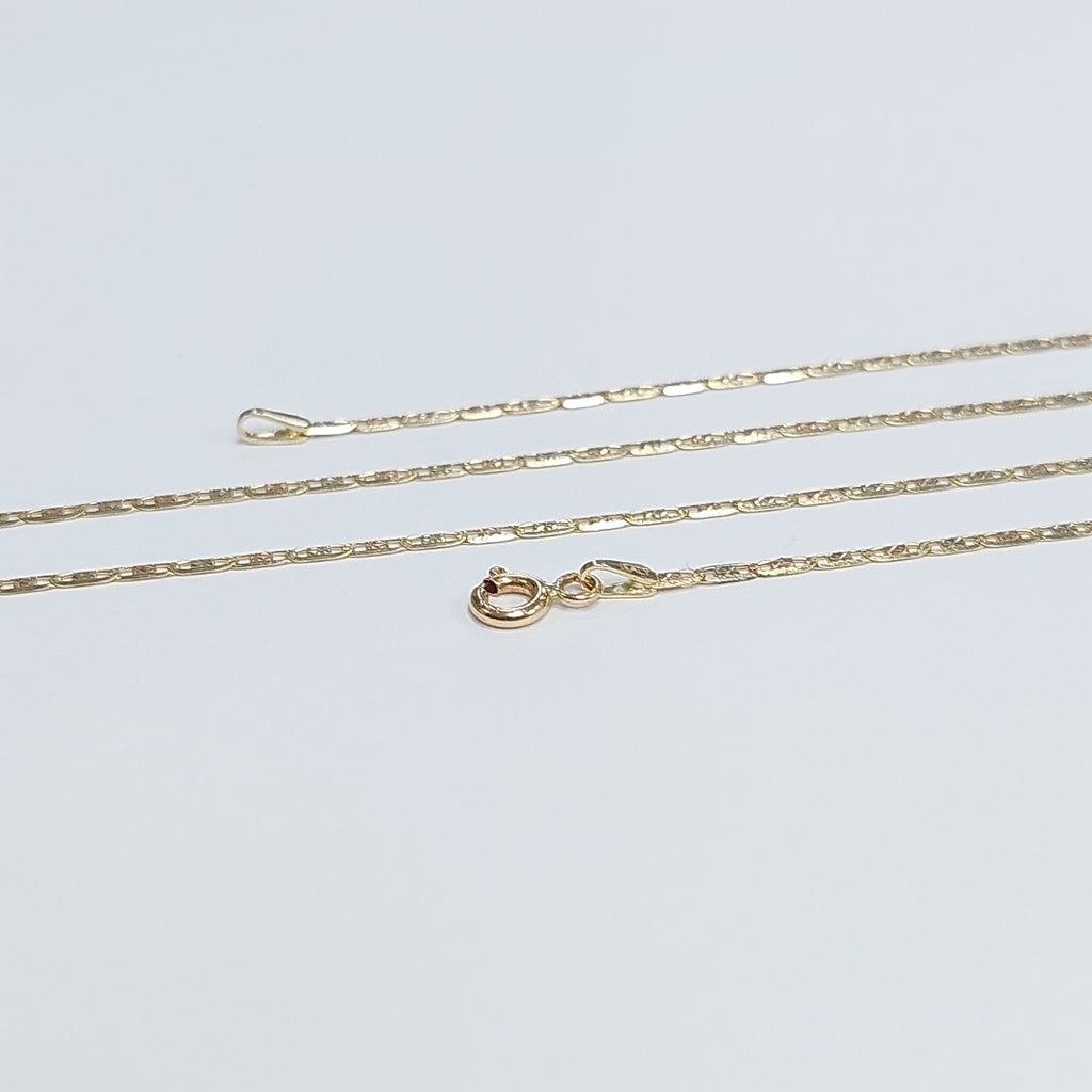 CADENAS VALENTINA/ESPEJO ORO 14K 2.7 (NUEVO)