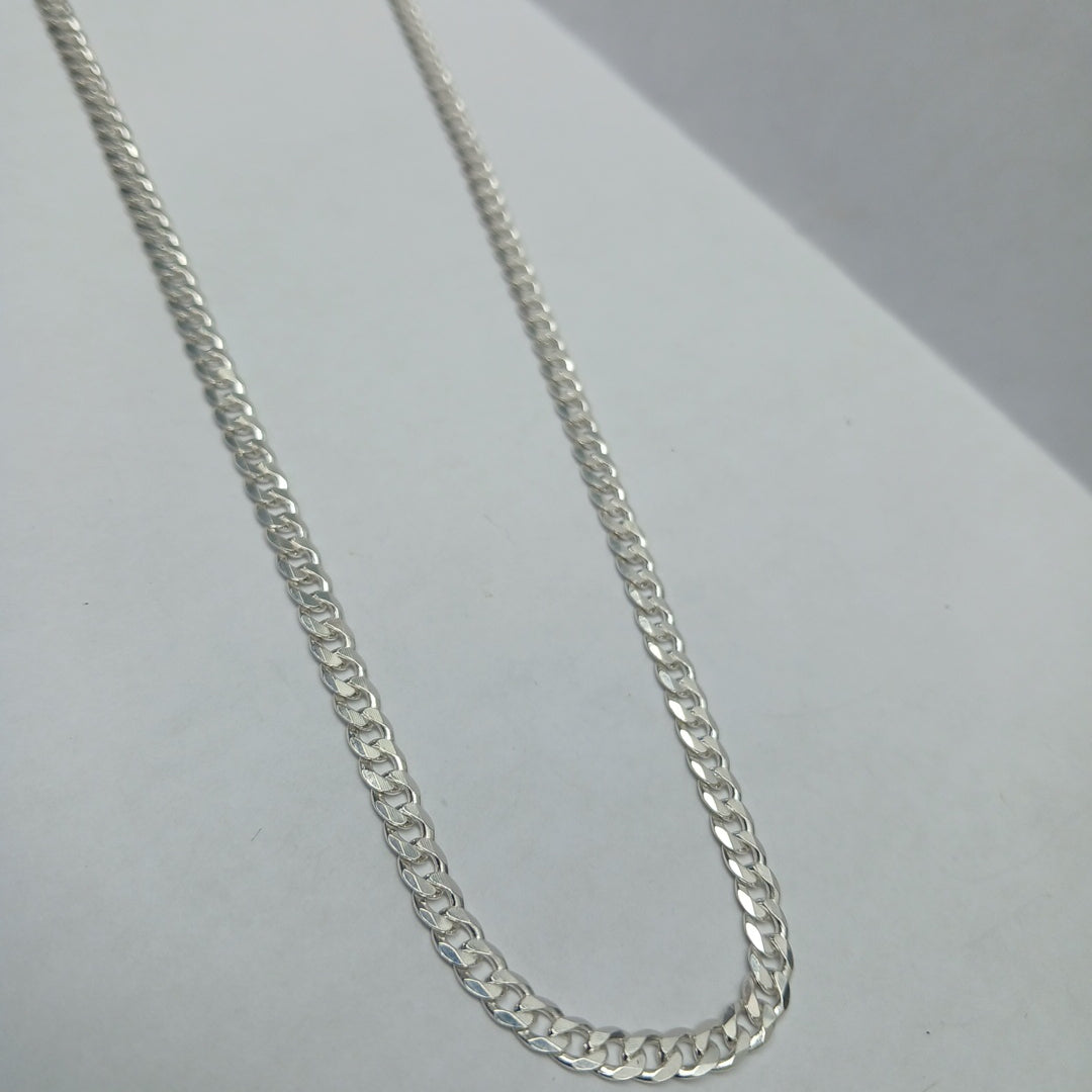 CADENA BARBADA PLATA .925 13.1G (NUEVO)