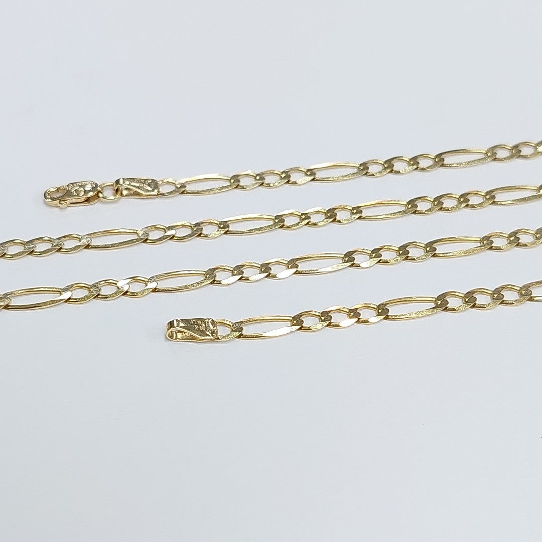 CADENAS CARTIER 3 1 AMARILLA ORO 14K 6.5 (NUEVO)