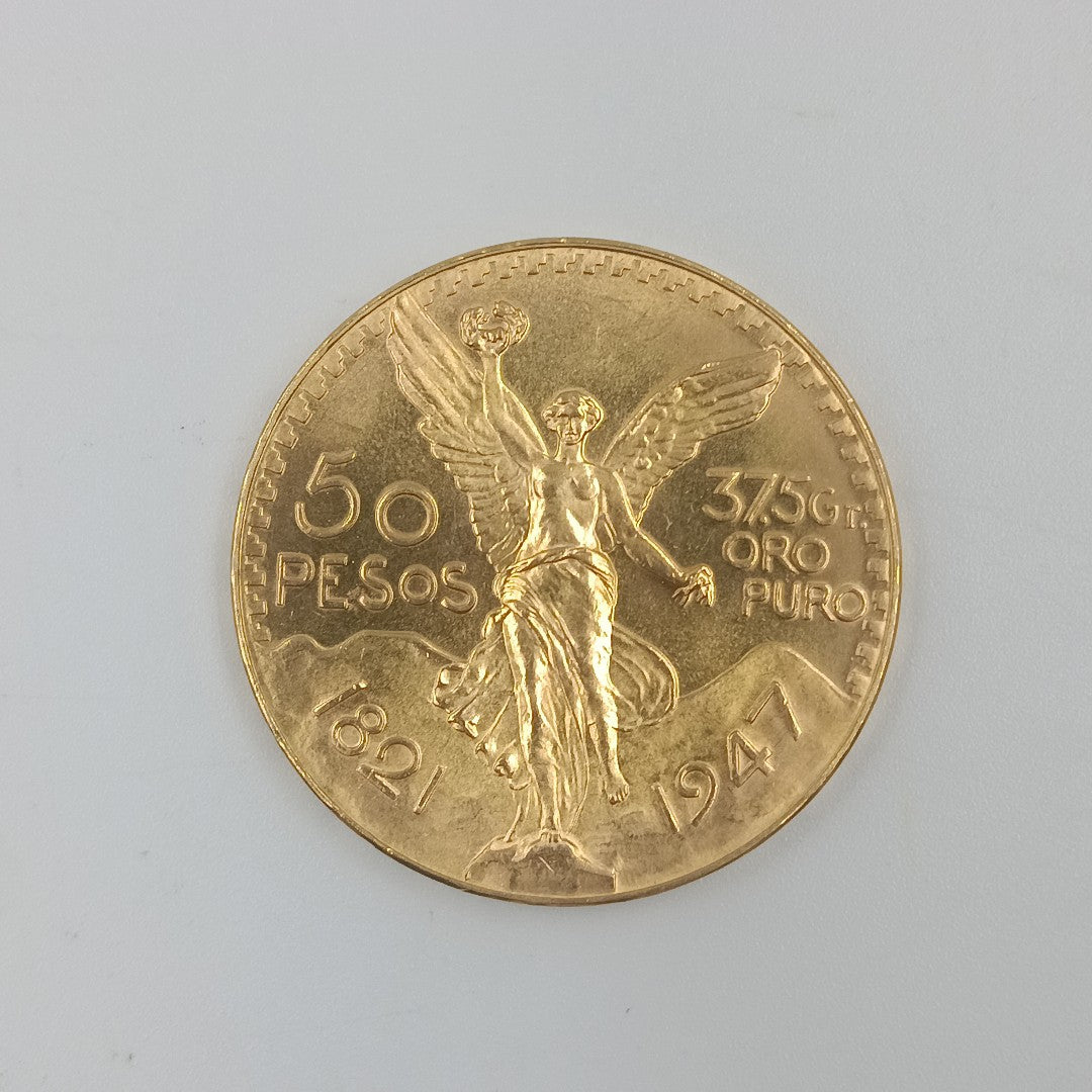 K1 41,60 GRMS 21 K IDENTIFICACIÓN MONEDA NOMINATIVA MONEDAS PESOS 50 PESOS (SEMINUEVO)