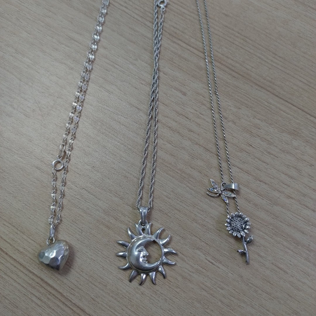 CADENA, DIJE. PLATA. 22.7 GRMS (SEMINUEVO)