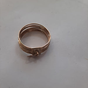 SEMANARIO DE ARGOLLAS. ORO. 10 K 2.6 GRMS (SEMINUEVO)