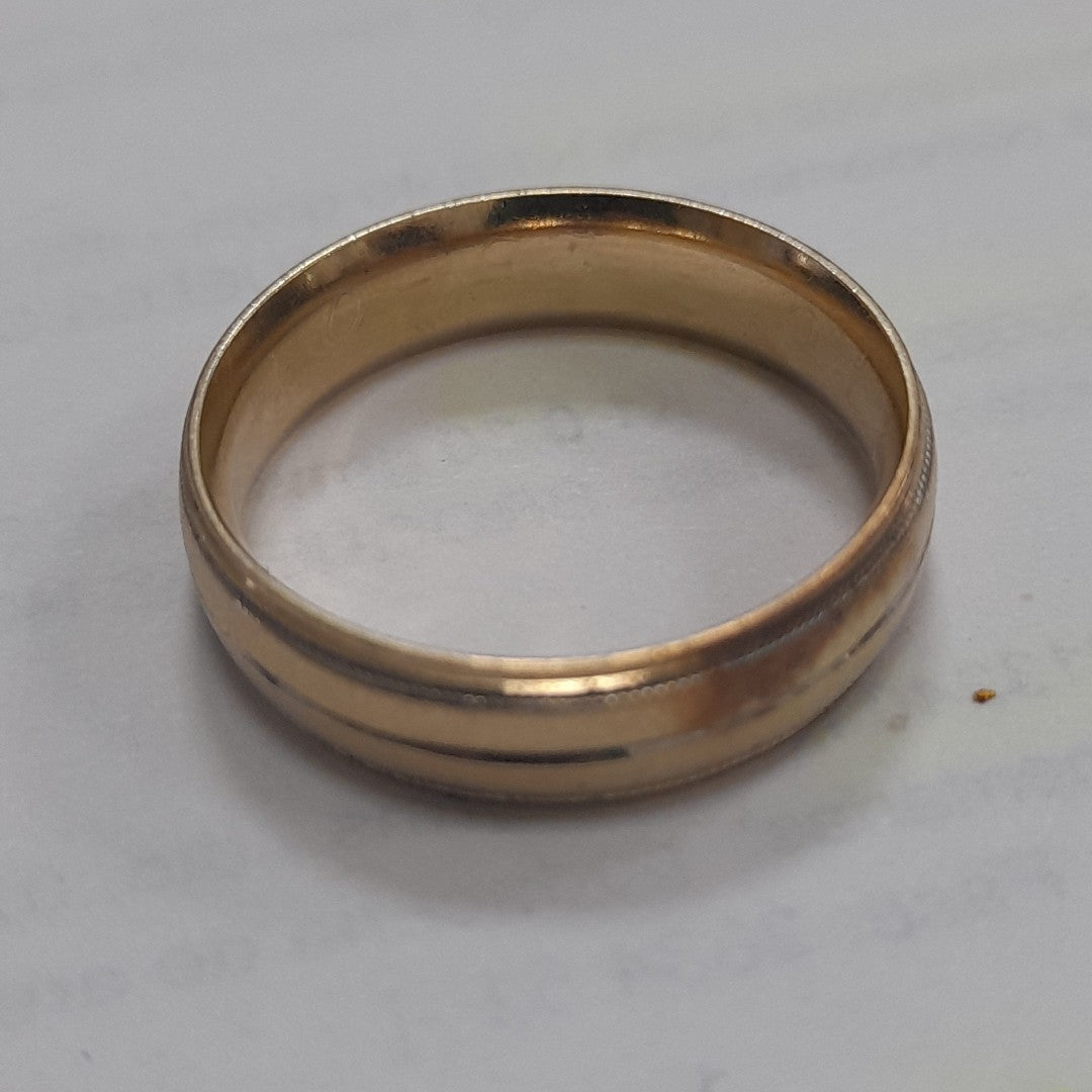 K1 3,40 GRMS 14 K ESPECIFICACIONES COMPLEMENTARIAS ANILLO TIPO ARGOLLA CON GRABA (SEMINUEVO)