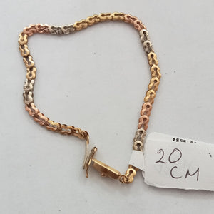 PULSERA ORO,ORO COMBINADO 14 K 3,90 GRMS (SEMINUEVO)