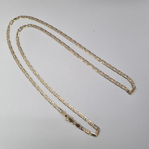 CADENA. ORO, ORO COMBINADO. 14 K 9.7 GRMS (SEMINUEVO)