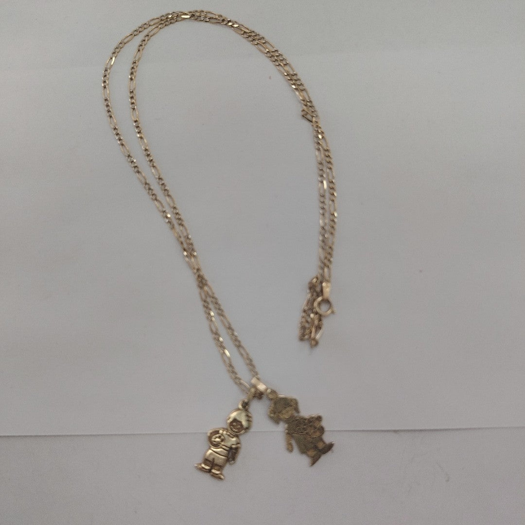 CADENA, DIJE. ORO, RODIADO 10 K 5.7 GRMS (SEMINUEVO)