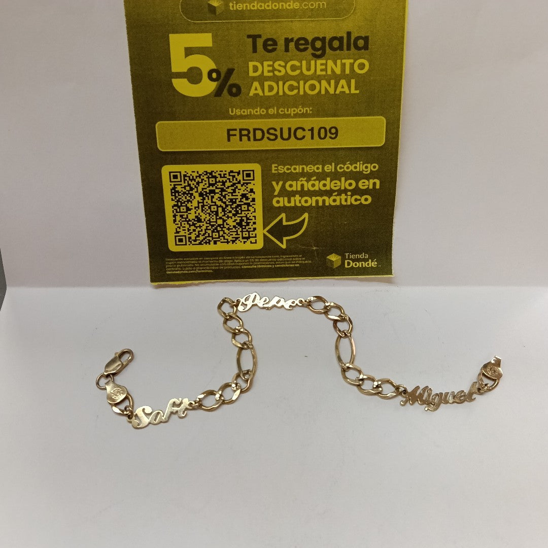 PULSERA. ORO. 10 K 10.3 GRMS (SEMINUEVO)