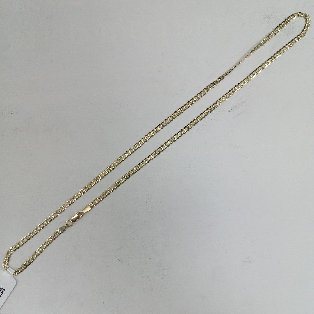 CADENA BARBADA DIAMANTADA 11.11GR 55 CM CM (NUEVO)