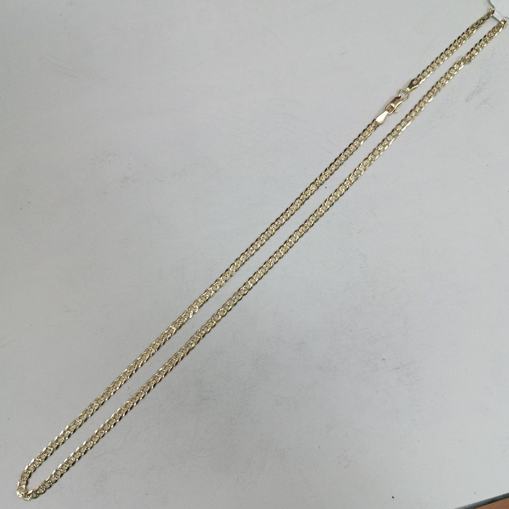 CADENA BARBADA DIAMANTADA 11.21GR 55 CM CM (NUEVO)