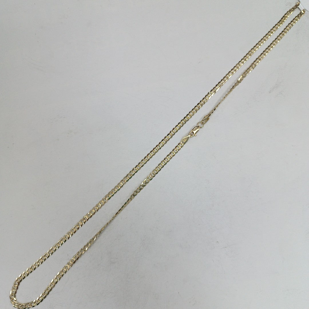 CADENA BARBADA DIAMANTADA 12.11GR 60 CM CM (NUEVO)