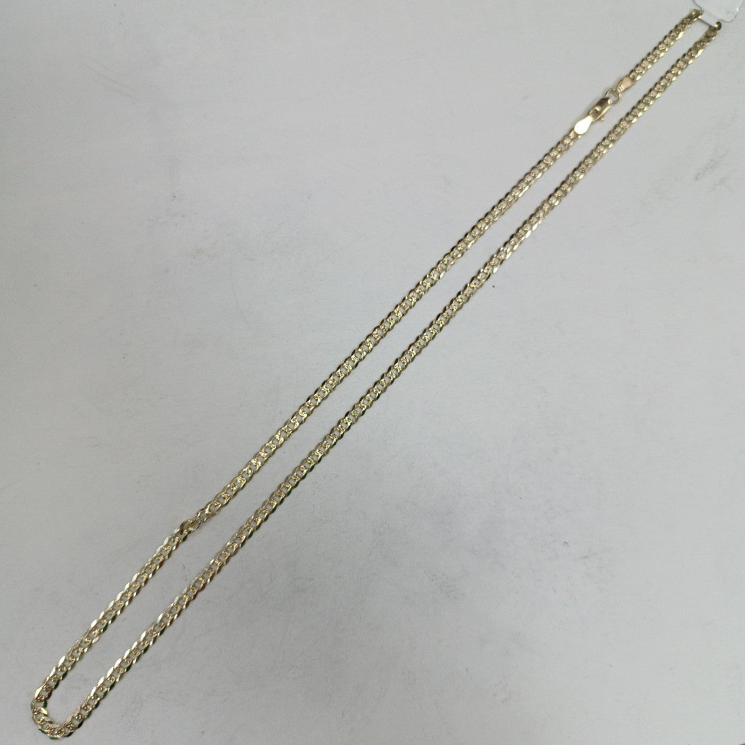 CADENA BARBADA DIAMANTADA 11.21GR 55 CM CM (NUEVO)