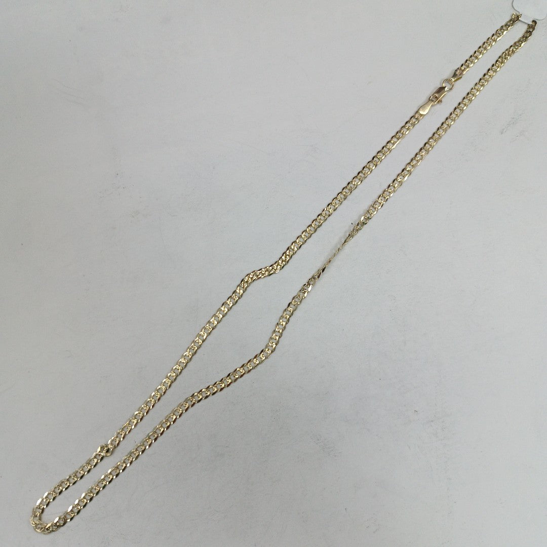 CADENA BARBADA DIAMANTADA 11.11GR 55 CM CM (NUEVO)