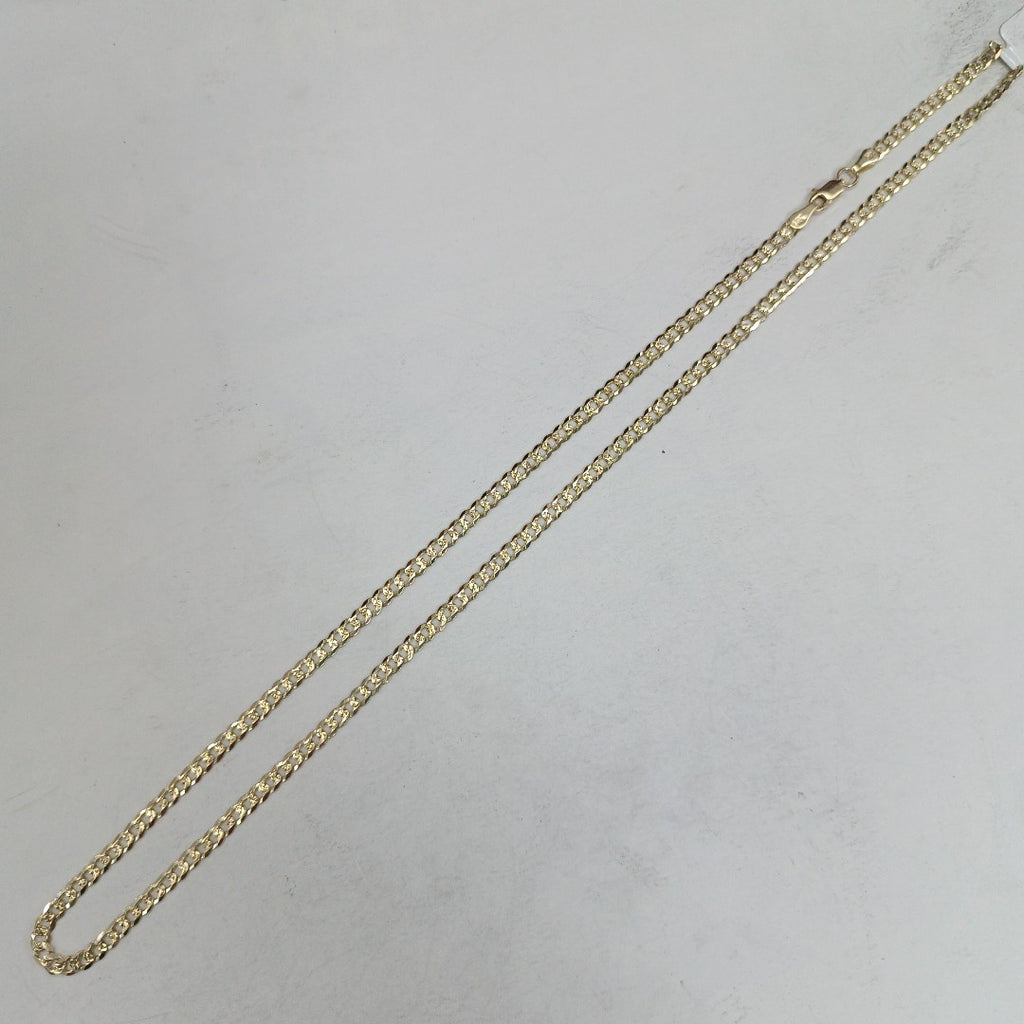 CADENA BARBADA DIAMANTADA 11.01GR 55 CM CM (NUEVO)