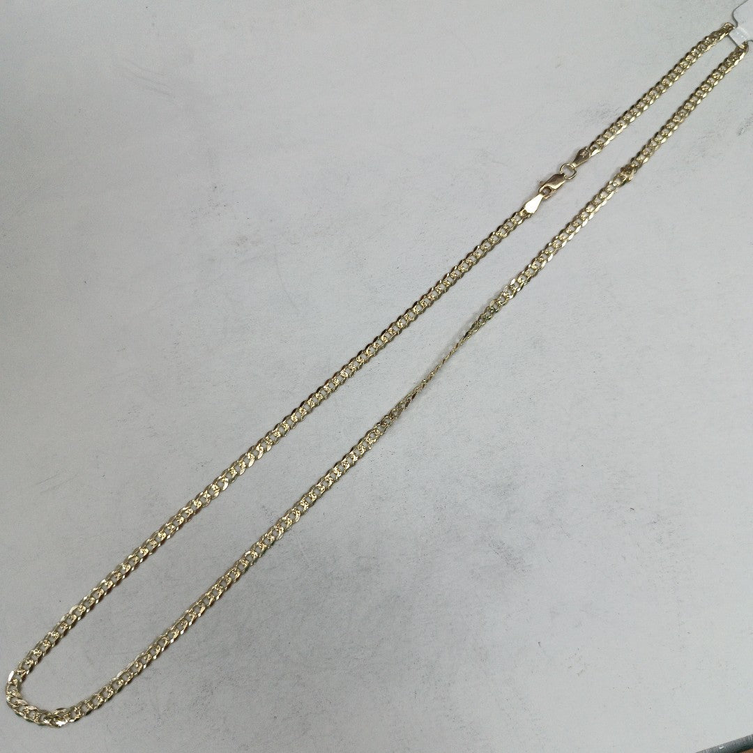 CADENA BARBADA DIAMANTADA 11.21GR 55 CM CM (NUEVO)