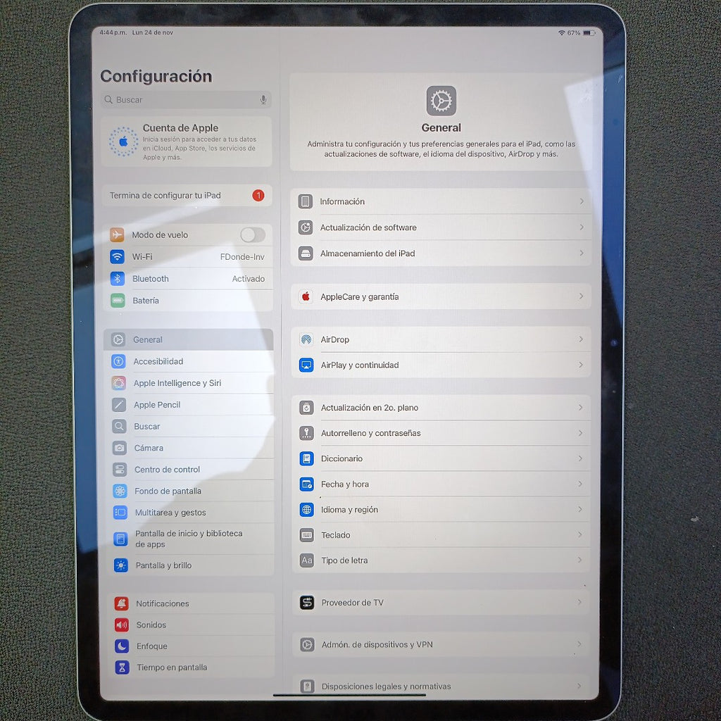TABLETA APPLE IPAD AIR (M3) 13"A3268 (2025) 128 GB 8 GB RAM (SEMINUEVO)
