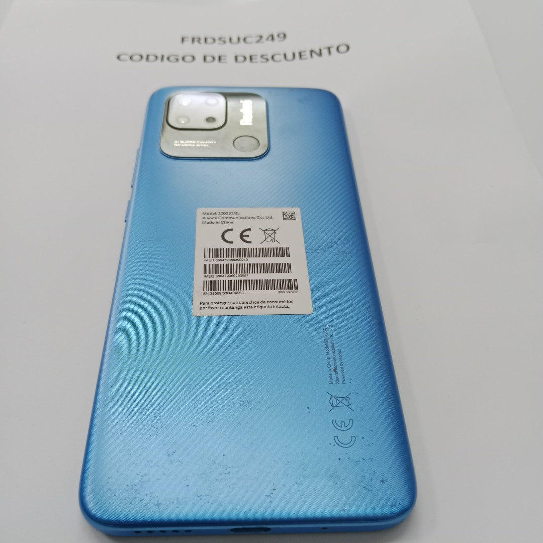CELULAR XIAOMI REDMI 10C 220333QL 128 GB 4 GB RAM (SEMINUEVO)