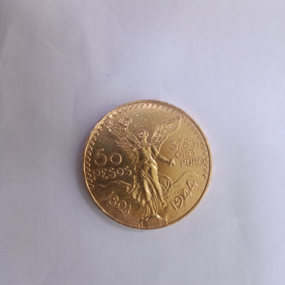 K1 41.6 GRMS 21 K IDENTIFICACIÓN MONEDA NOMINATIVA. MONEDAS PESOS 50 PESO (SEMINUEVO)