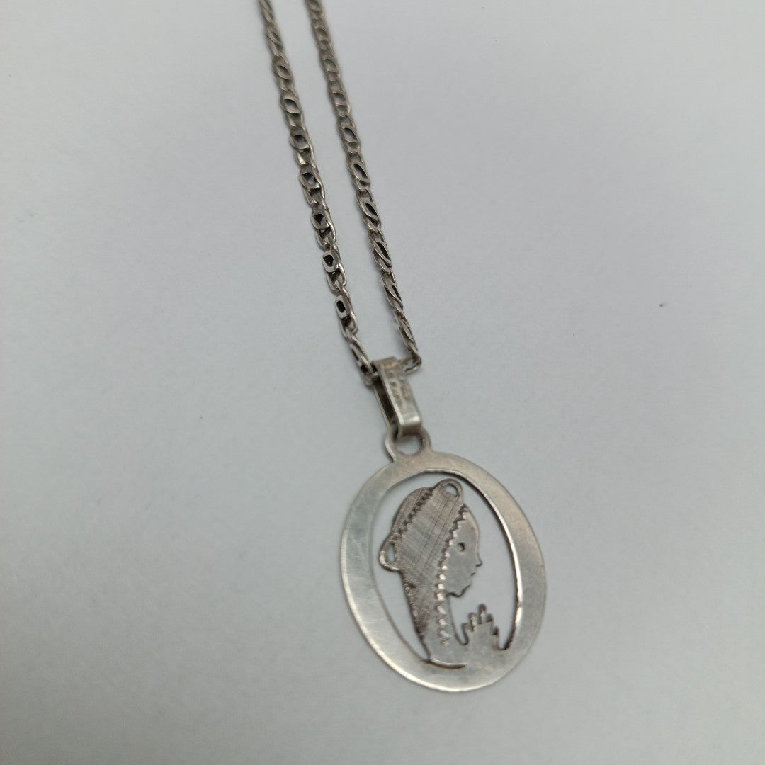 CADENA, DIJE. PLATA. 8.6 GRMS (SEMINUEVO)