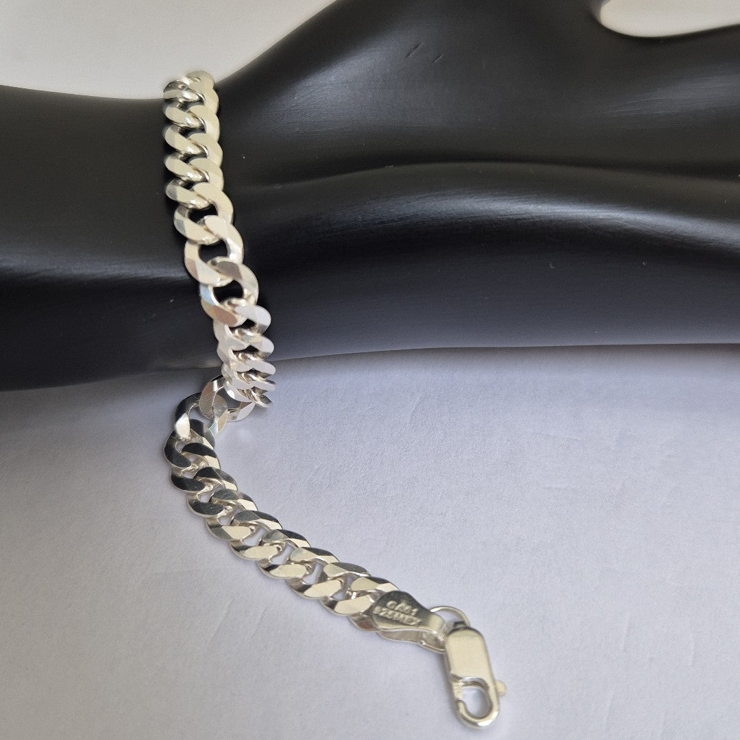 PULSERA BARBADA PLATA .925 10.6G (NUEVO)